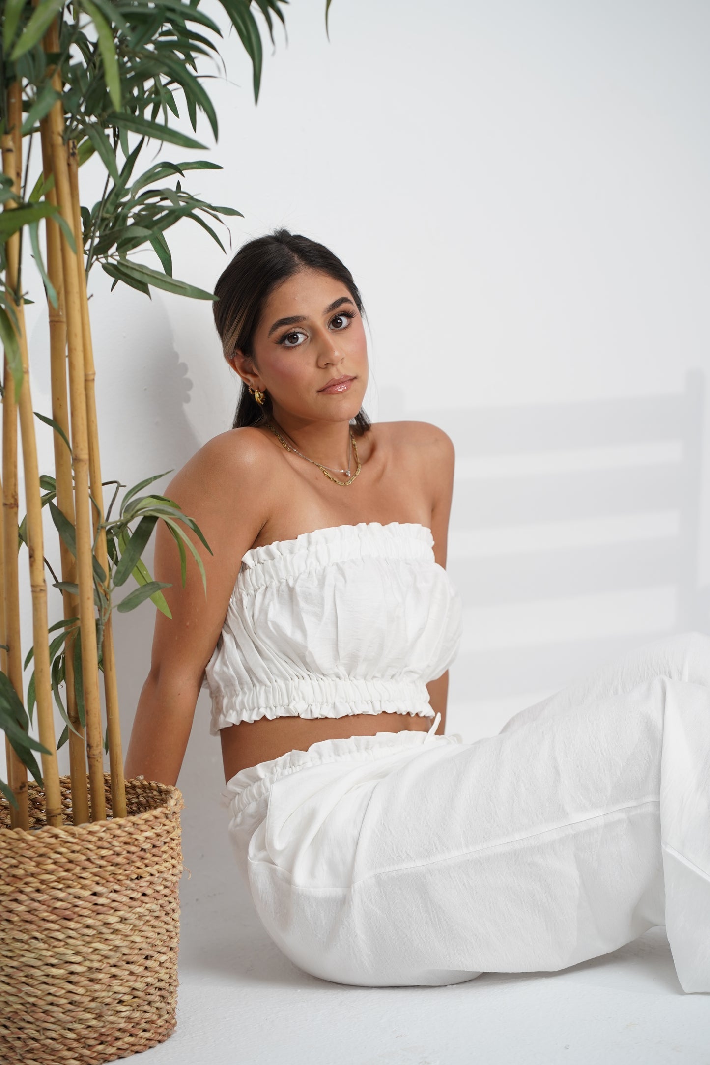 The Ruffled Set in Coconut