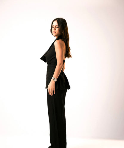 The Drapped set in black