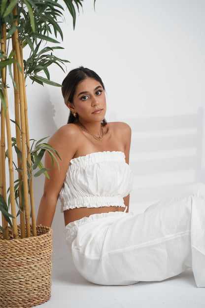 The Ruffled Set in Coconut